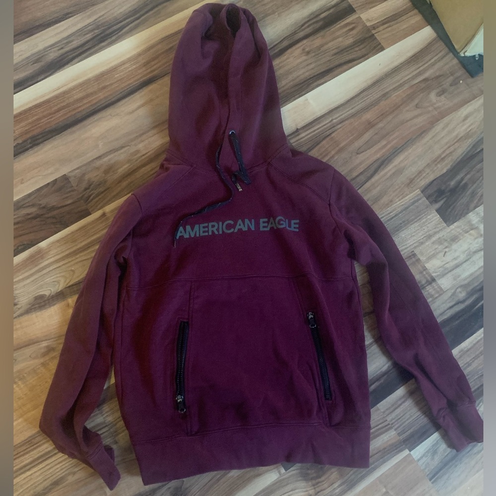 Maroon/ Dark purpleish/reddish American Eagle half zip hoodie